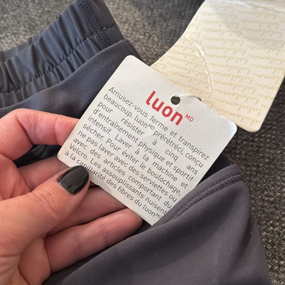 Charcoal Lululemon Strength and Tone Shorts (brand new) - Picture 4 of 6